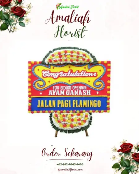 Sewa Papan Bunga Batu Gajah Baru